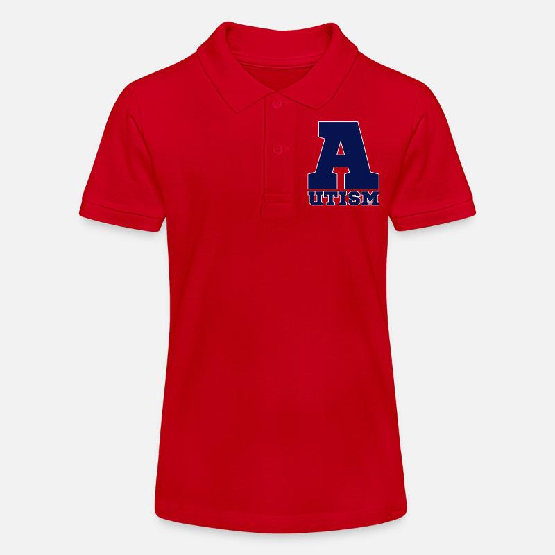 Autisme - Polo bio MINI SPRINTER Stanley/Stella Ado - rouge