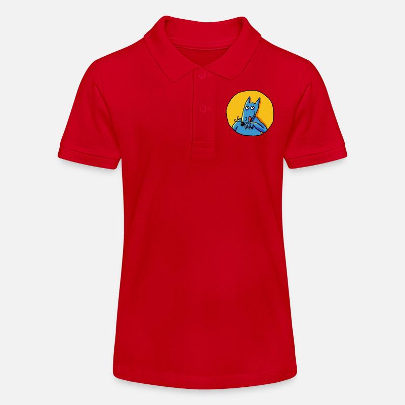 Le loup! - Polo bio MINI SPRINTER Stanley/Stella Ado - rouge