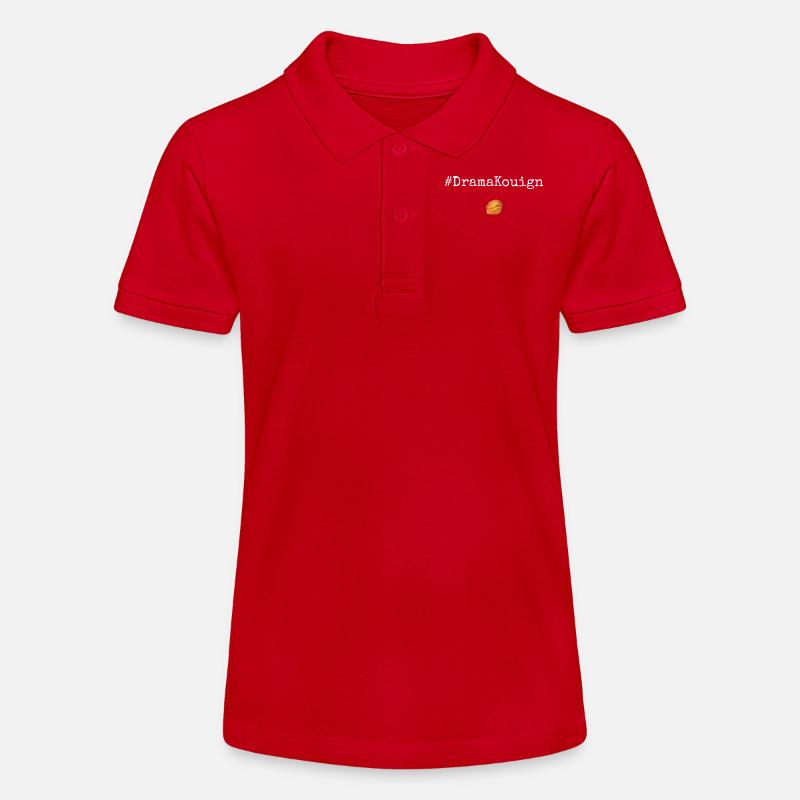 #DramaKouign White - Polo bio MINI SPRINTER Stanley/Stella Ado - rouge