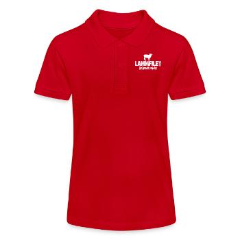 Lammfilet krümelt nicht - Grill - grillen - Stanley/Stella Teenager Bio-Poloshirt MINI SPRINTER - Rot - Vorne