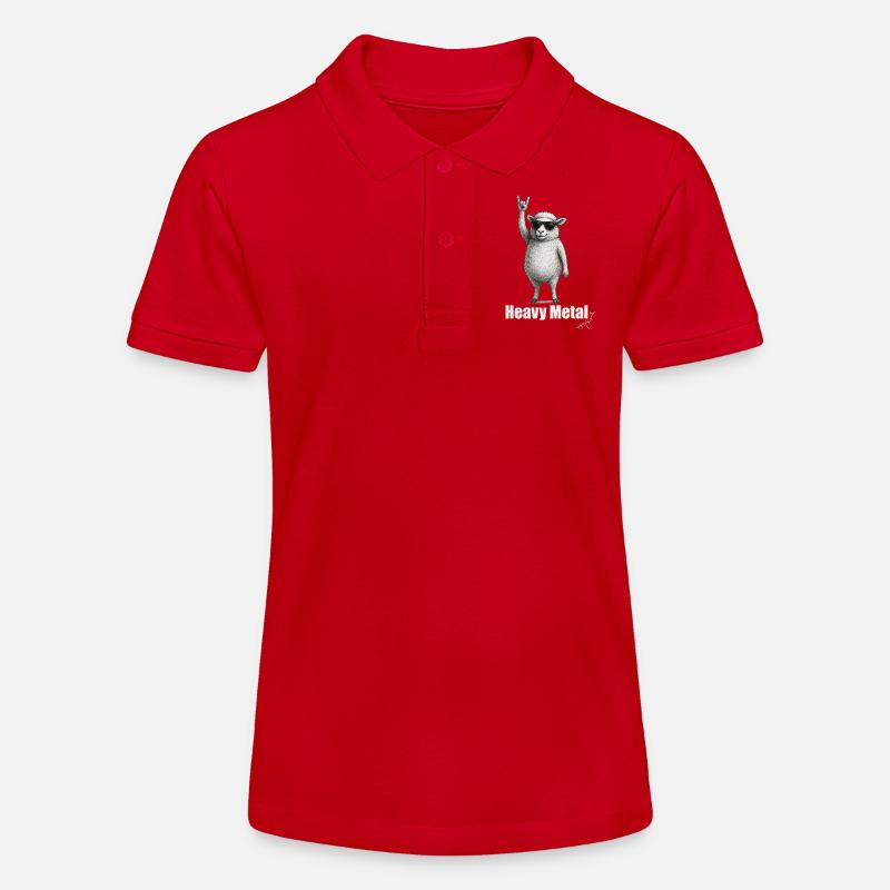 Moutons du Heavy Metal : Dynamisme - Polo bio MINI SPRINTER Stanley/Stella Ado - rouge