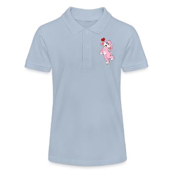 Rabbit Bride Veil Wedding - Stanley/Stella Teen Organic Polo Shirt MINI SPRINTER - red - Front