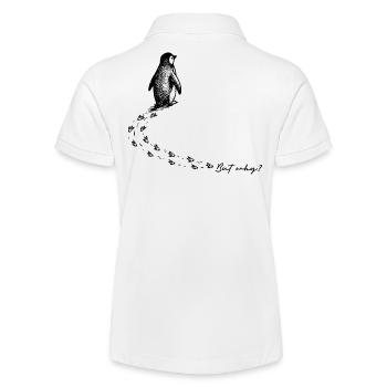 Pinguin But why Antarktis Berg Meme Backprint - Stanley/Stella Teenager Bio-Poloshirt MINI SPRINTER - Weiß - Hinten