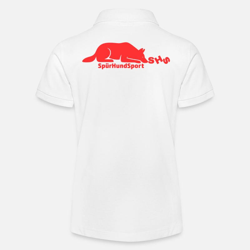 Logo SHS rouge - Polo bio MINI SPRINTER Stanley/Stella Ado - blanc