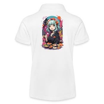 Anime Sushi e-Girl Goth Pastel Style Design - Polo bio MINI SPRINTER Stanley/Stella Ado - blanc - Dos