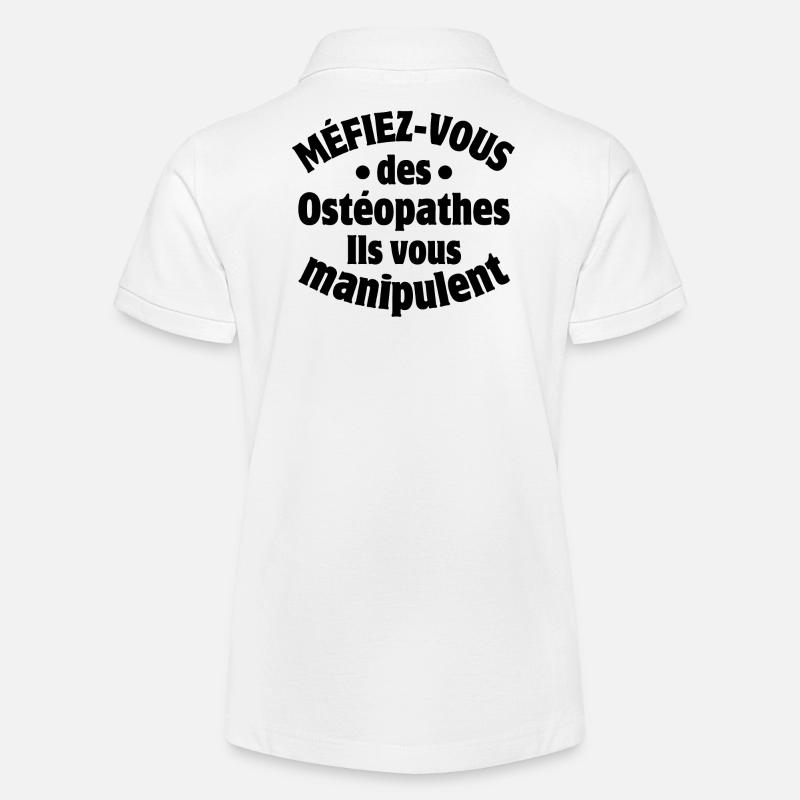 ostéopathe, ostéopathes, kiné, médecin - Polo bio MINI SPRINTER Stanley/Stella Ado - blanc