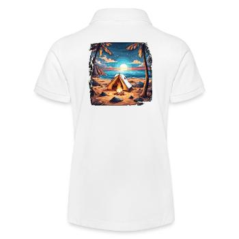 Forêt / Sauvage / Tente / Sauvage / Arbres / Vie - Polo bio MINI SPRINTER Stanley/Stella Ado - blanc - Dos