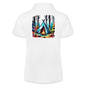 Forêt / Sauvage / Tente / Sauvage / Arbres / Vie - Polo bio MINI SPRINTER Stanley/Stella Ado - blanc - Dos