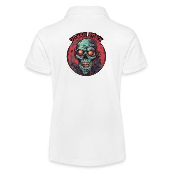 Zombie / Apocalypse / Morts-vivants / Horreur / Virus / Logo - Polo bio MINI SPRINTER Stanley/Stella Ado - blanc - Dos