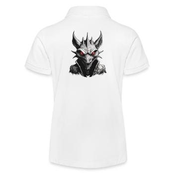 Chupacabra / Sucking Creature / Monster /Spain - Stanley/Stella Teen Organic Polo Shirt MINI SPRINTER - white - Back