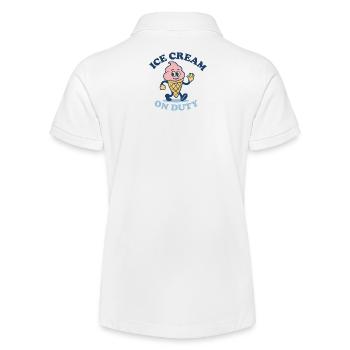 Icecream On Duty - Stanley/Stella Teen Organic Polo Shirt MINI SPRINTER - white - Back
