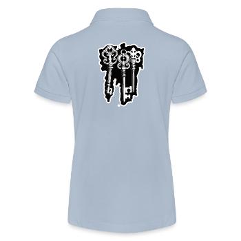 Key / Lock / Locked / Security - Stanley/Stella Teen Organic Polo Shirt MINI SPRINTER - red - Back