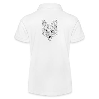 Abstrakte Fuchsessenz: Komplizierte Strichzeichnung interpretieren - Stanley/Stella Teenager Bio-Poloshirt MINI SPRINTER - Weiß - Hinten