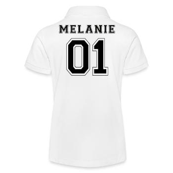Melanie 01 - Black Edition - Stanley/Stella Teen Organic Polo Shirt MINI SPRINTER - white - Back