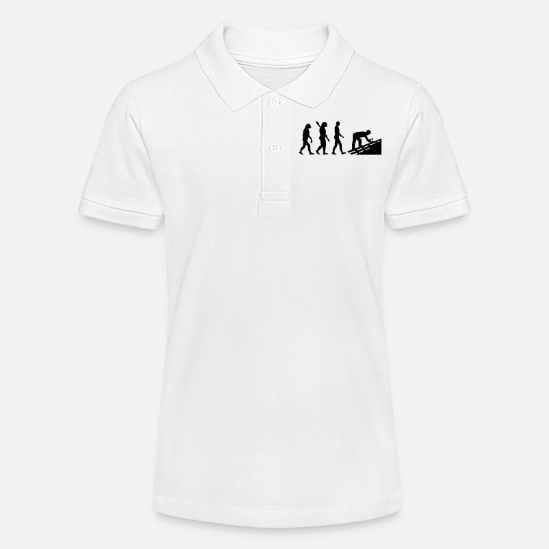 Évolution Couvreur - Polo bio MINI SPRINTER Stanley/Stella Ado - blanc