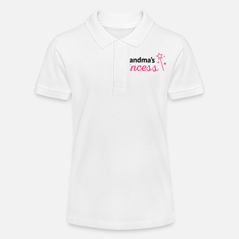 Grandmas princess mamies princesse - Polo bio MINI SPRINTER Stanley/Stella Ado - blanc