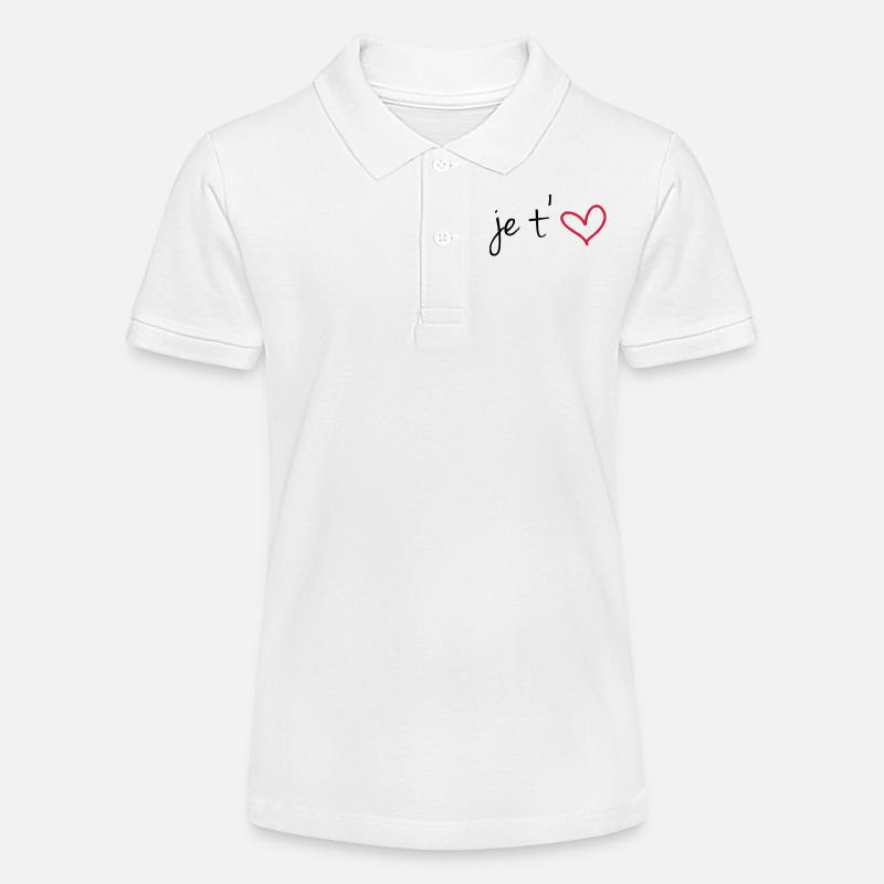 Je t'aime - Polo bio MINI SPRINTER Stanley/Stella Ado - blanc