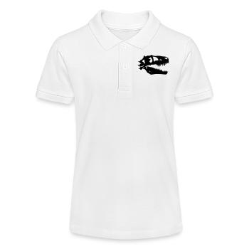 T-rex - Stanley/Stella Teenager Bio-Poloshirt MINI SPRINTER - Weiß - Vorne