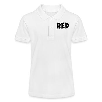 The color red - Stanley/Stella Teen Organic Polo Shirt MINI SPRINTER - white - Front