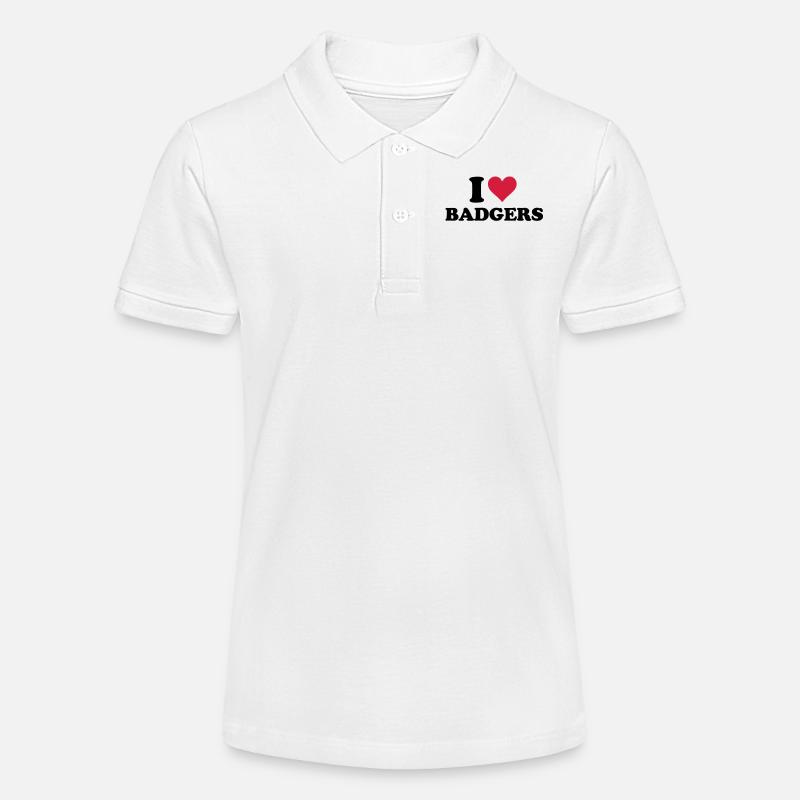 I blaireaux de coeur - Polo bio MINI SPRINTER Stanley/Stella Ado - blanc