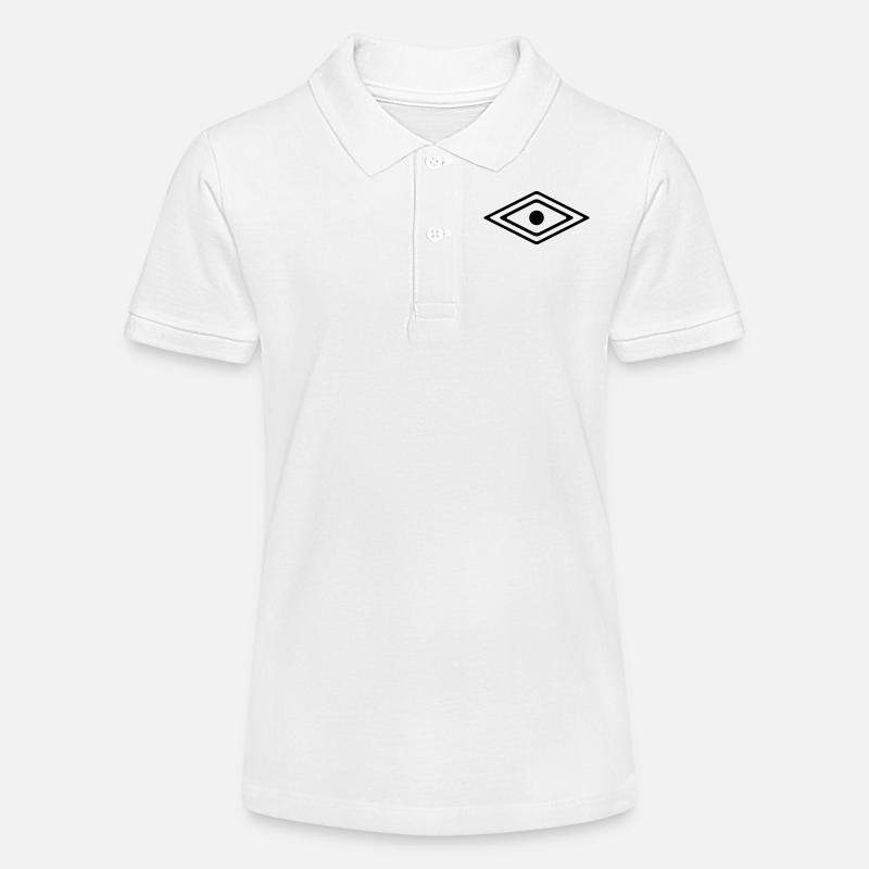 Oeil d'un chaman, sagesse & conscience, amérindien - Polo bio MINI SPRINTER Stanley/Stella Ado - blanc