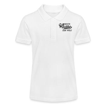 Beste Klasse der Welt - Stanley/Stella Teenager Bio-Poloshirt MINI SPRINTER - Weiß - Vorne