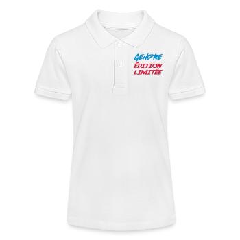 Limitierte Auflage GENDRE - Stanley/Stella Teenager Bio-Poloshirt MINI SPRINTER - Weiß - Vorne