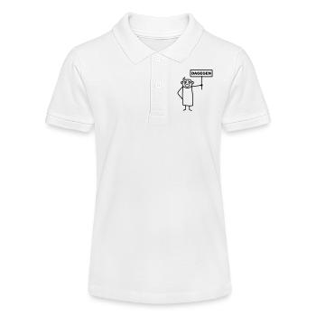 Männchen dagegen - Stanley/Stella Teenager Bio-Poloshirt MINI SPRINTER - Weiß - Vorne