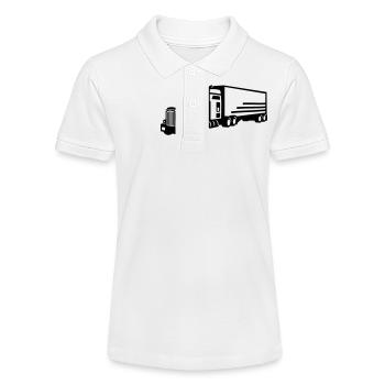 LKW - Stanley/Stella Teenager Bio-Poloshirt MINI SPRINTER - Weiß - Vorne