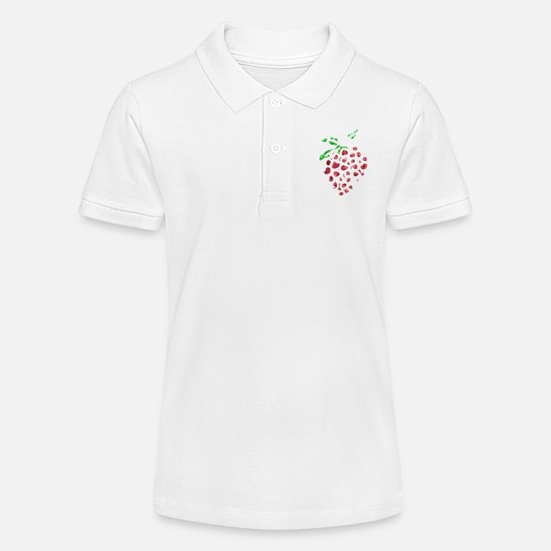 Fraise folle - Polo bio MINI SPRINTER Stanley/Stella Ado - blanc