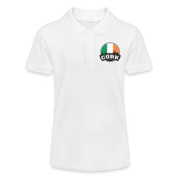 Cork Irlande Skyline Voyage Souvenir Drapeau Irlandais - Polo bio MINI SPRINTER Stanley/Stella Ado - blanc - Devant