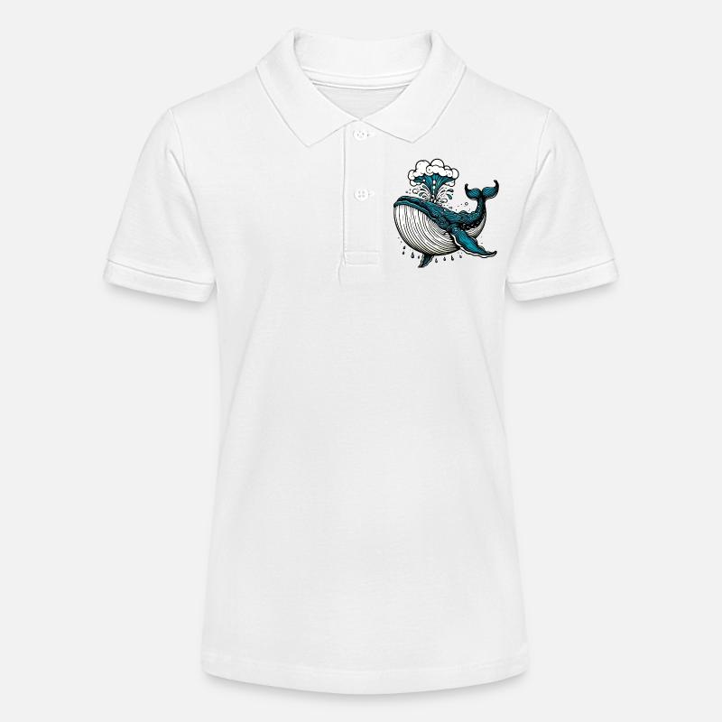 Baleine - Polo bio MINI SPRINTER Stanley/Stella Ado - blanc
