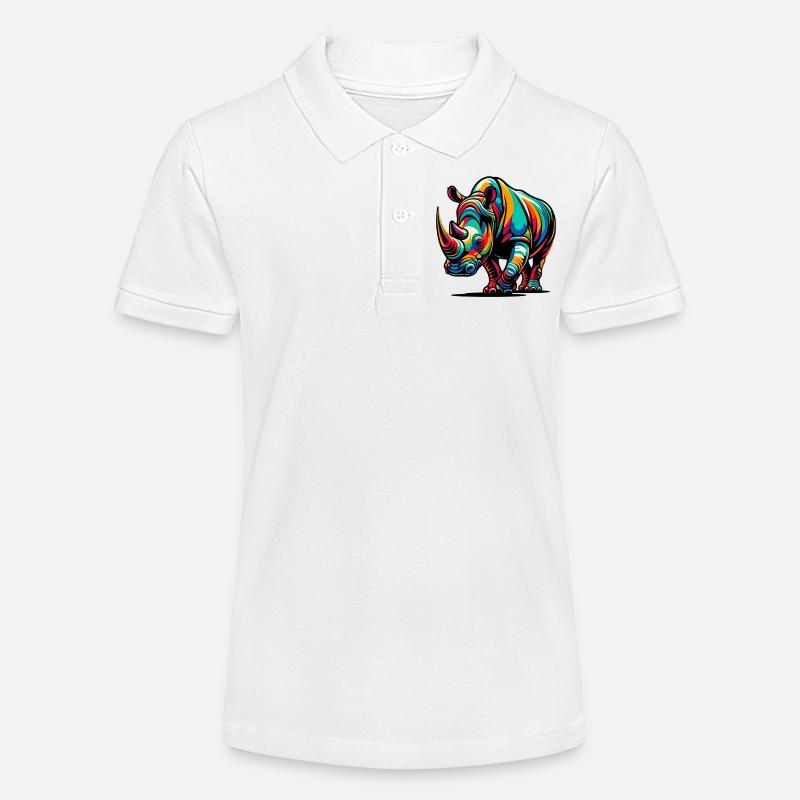 Rhinocéros - Polo bio MINI SPRINTER Stanley/Stella Ado - blanc