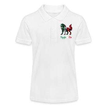 Drapeau de la fierté de l'île d'Elbe en Italie - Polo bio MINI SPRINTER Stanley/Stella Ado - blanc - Devant