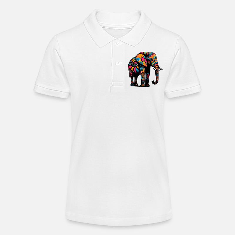 Éléphant - Polo bio MINI SPRINTER Stanley/Stella Ado - blanc
