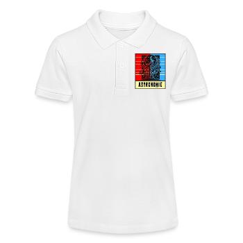 Astronomie Retro Style - Stanley/Stella Teenager Bio-Poloshirt MINI SPRINTER - Weiß - Vorne