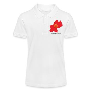 Carte du midi-pyrénée - Polo bio MINI SPRINTER Stanley/Stella Ado - blanc - Devant