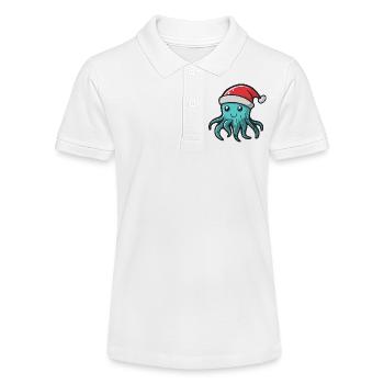 Méduse Noël - Polo bio MINI SPRINTER Stanley/Stella Ado - blanc - Devant