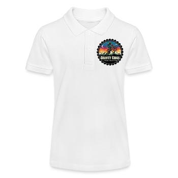 Gravity Kings: Conquer the Mountain - Stanley/Stella Teen Organic Polo Shirt MINI SPRINTER - white - Front