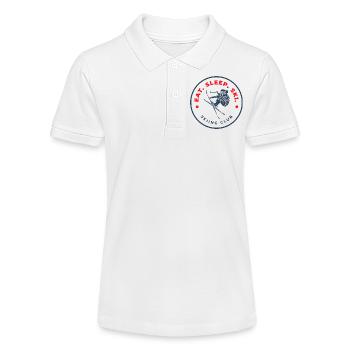 Skiclub Logo Eat Sleep Ski - Stanley/Stella Teenager Bio-Poloshirt MINI SPRINTER - Weiß - Vorne