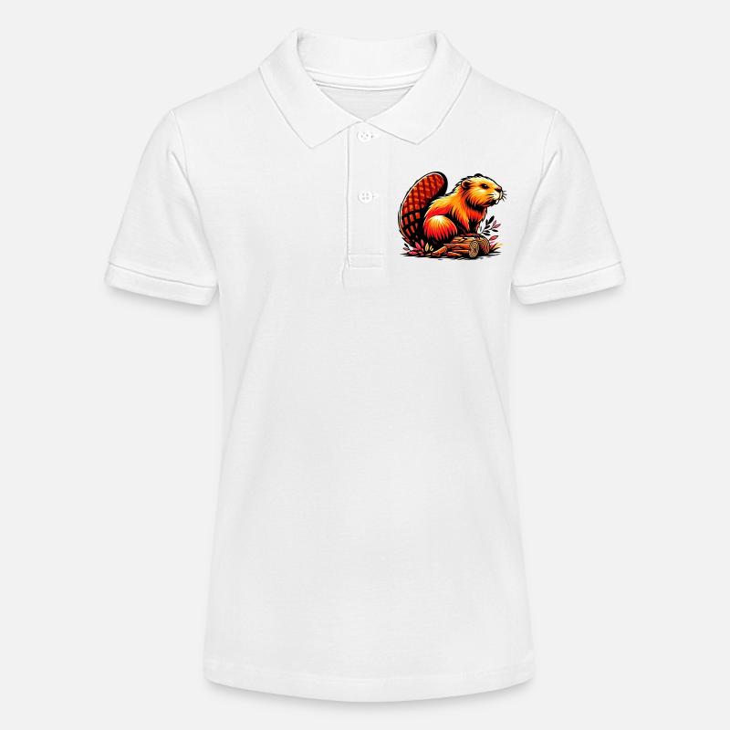 Castor - Polo bio MINI SPRINTER Stanley/Stella Ado - blanc