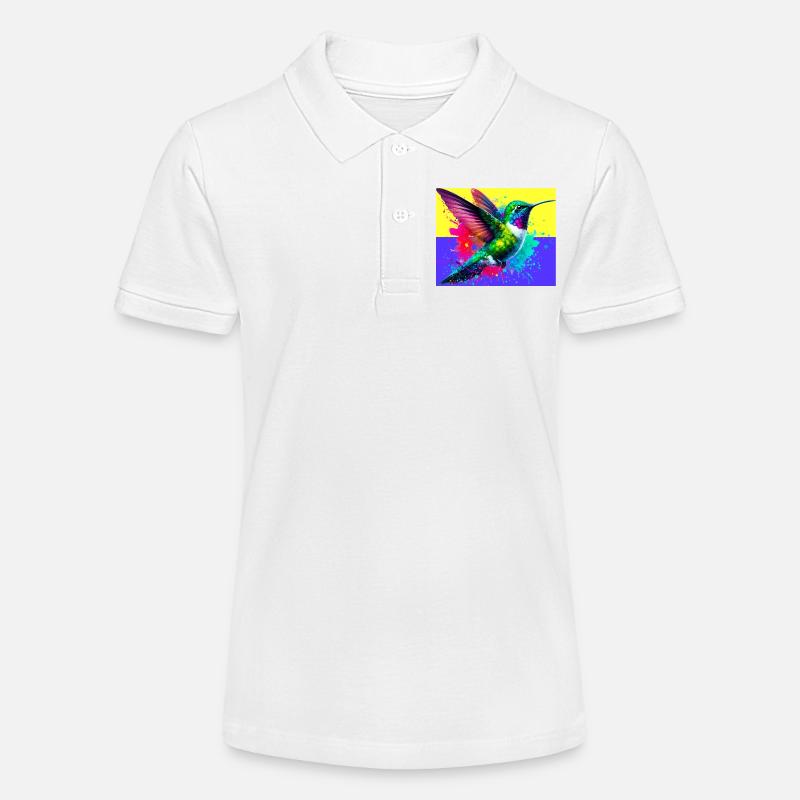 Kolibri - Stanley/Stella Teenager Bio-Poloshirt MINI SPRINTER - Weiß