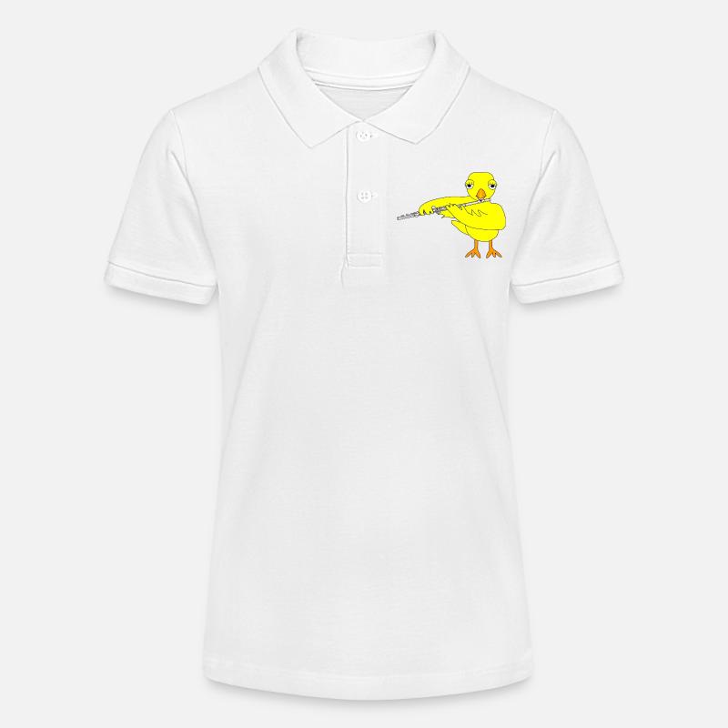 Flûte poussin - Polo bio MINI SPRINTER Stanley/Stella Ado - blanc