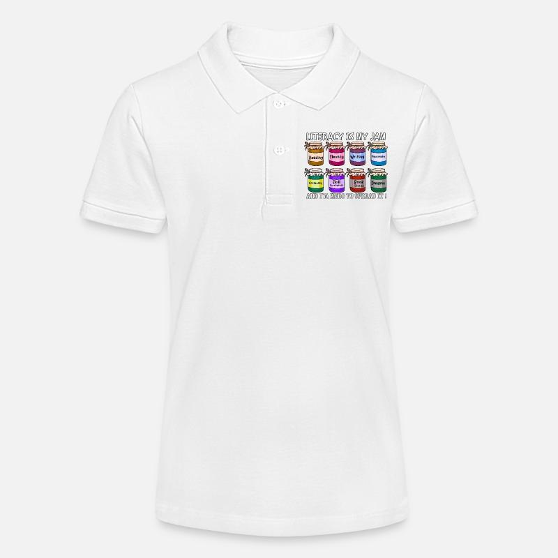 Enseignant et créatif, idéal pour les amateurs de livres - Polo bio MINI SPRINTER Stanley/Stella Ado - blanc