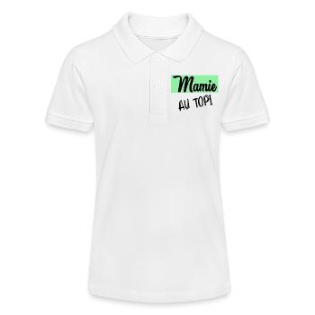 granny - Stanley/Stella Teen Organic Polo Shirt MINI SPRINTER - white - Front
