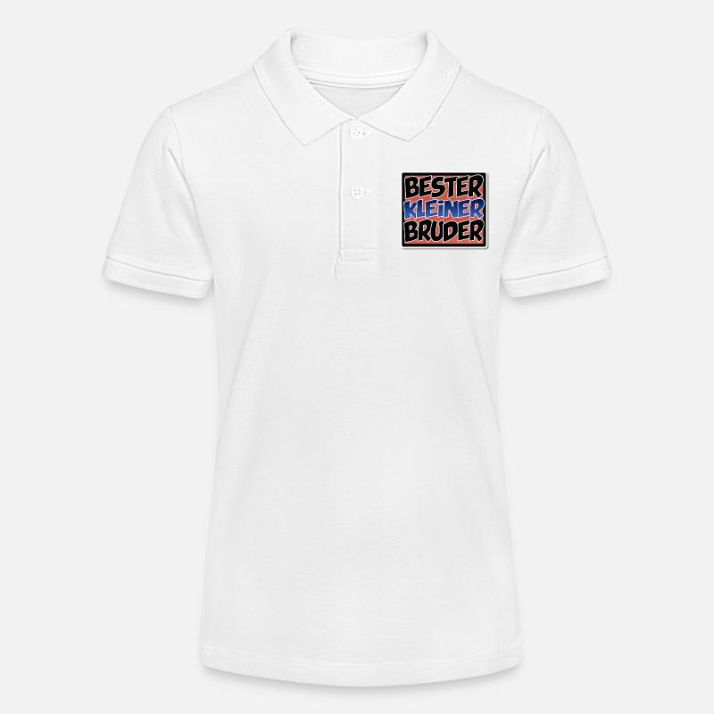 Bester kleiner Bruder - Comic Stil - Stanley/Stella Teenager Bio-Poloshirt MINI SPRINTER - Weiß