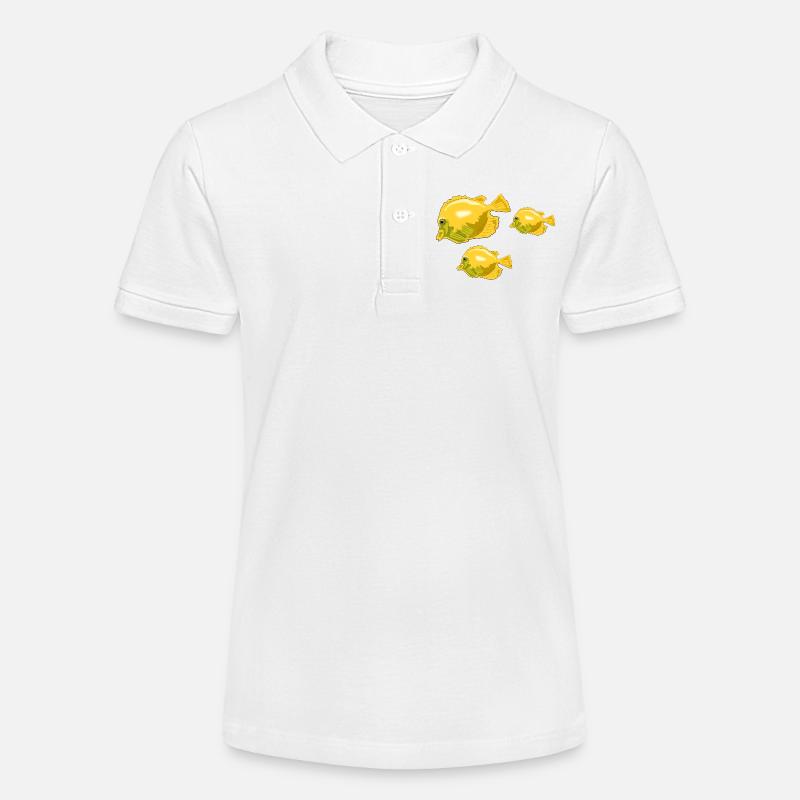 Poissons - Polo bio MINI SPRINTER Stanley/Stella Ado - blanc