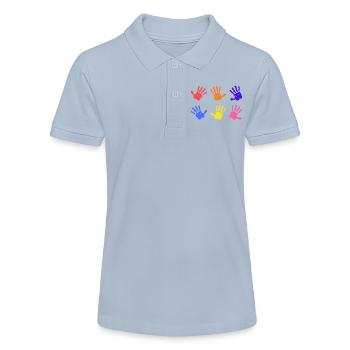 Empreintes de mains sur l’autisme - Polo bio MINI SPRINTER Stanley/Stella Ado - rouge - Devant