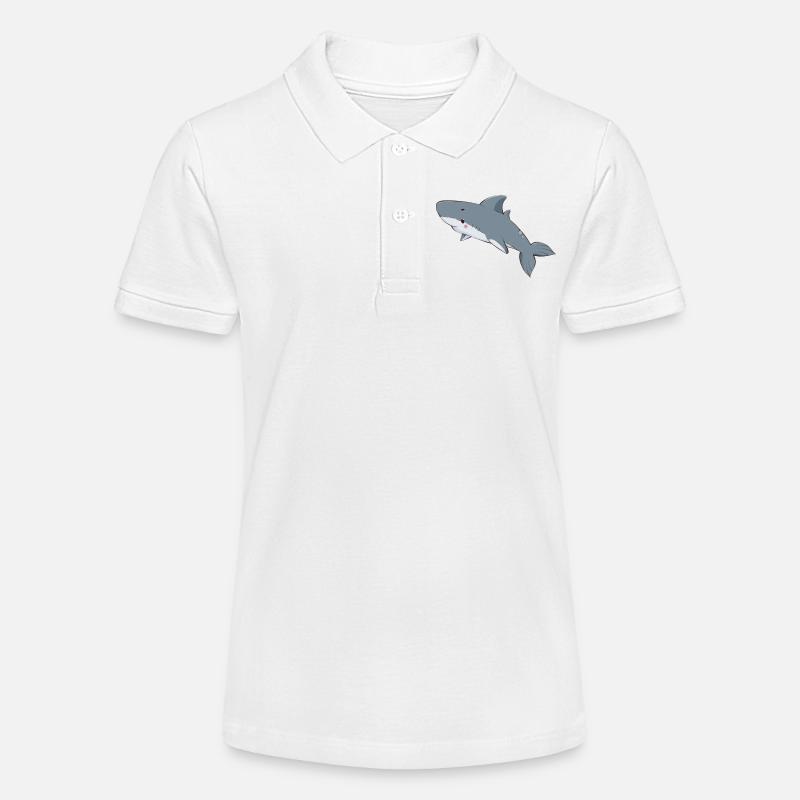 Requin - Polo bio MINI SPRINTER Stanley/Stella Ado - blanc