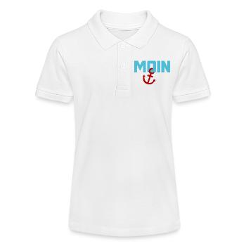 Moin ancre Ahoi Mer du Nord Mer Baltique plage vacances côte - Polo bio MINI SPRINTER Stanley/Stella Ado - blanc - Devant